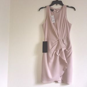Bebe Front Ruffle Detail Dress